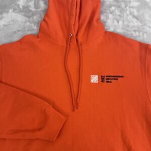 The Home Depot MET Hoodie Adult Large Orange Merchandising Execution Team Work